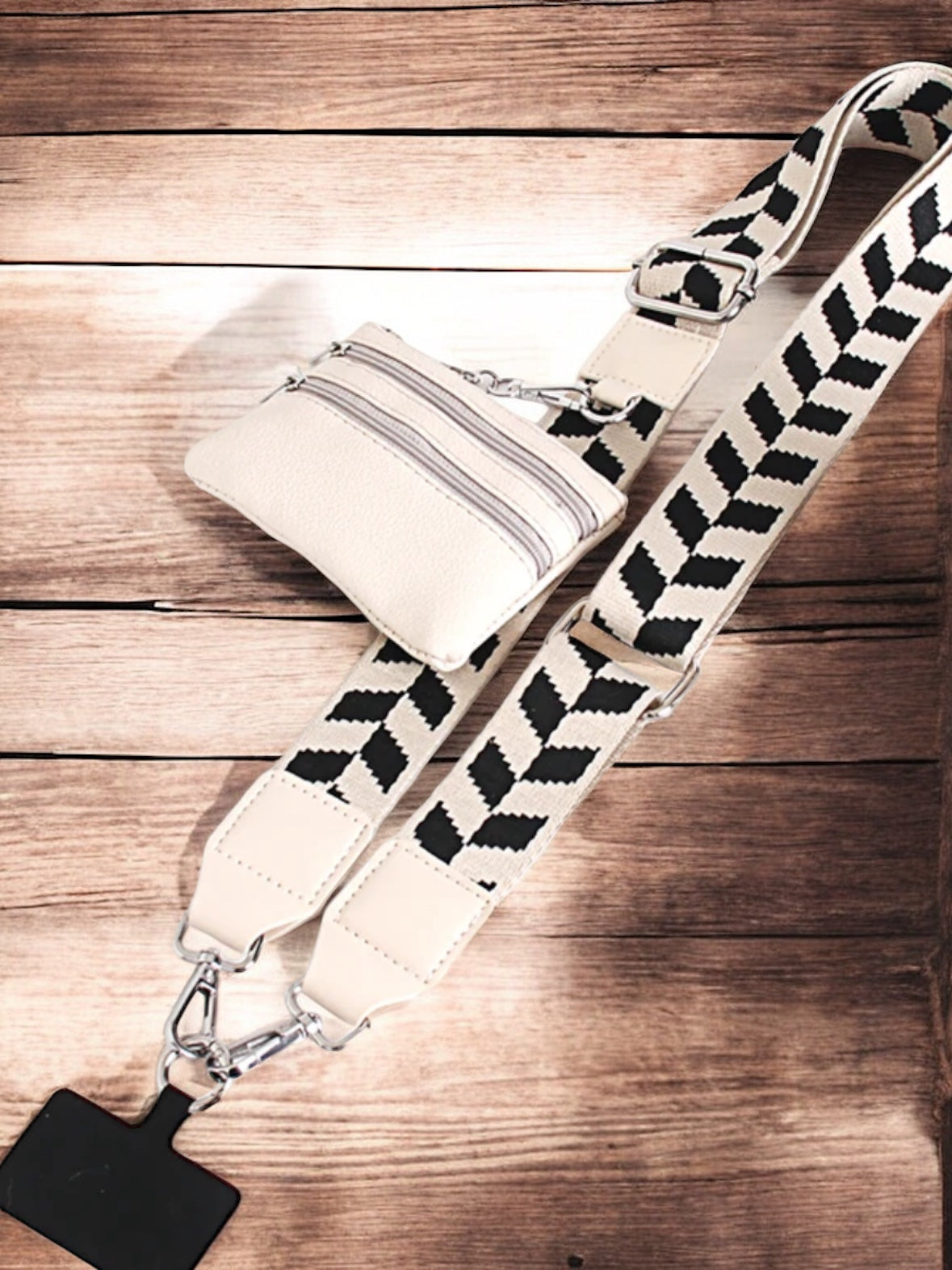 Cross body phone strap with wallet
